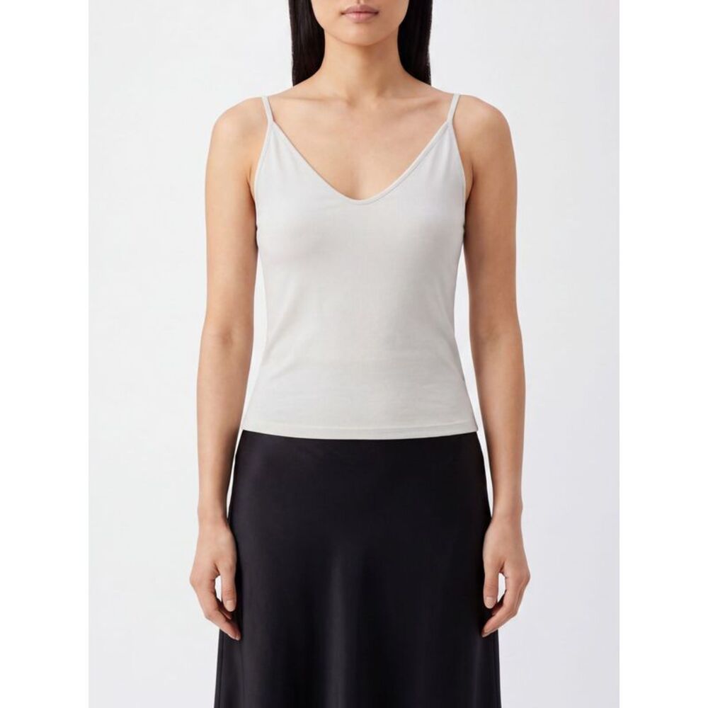 Tom Ford Women Tom Ford V-Neck Pure Silk Top With Thin Straps